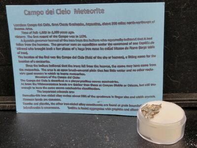 1.78G Meteorite Space Rock Campo Del Cielo, Argentina