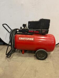 Craftsman 5.5 HP 30 Gallon Oil-Free Air Compressor, 130 PSI Max, With Hose, ASME Tank