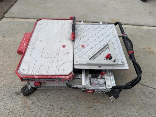 PORTER CABLE PCE980 7-Inch Tile Saw, 120V, 6.5A, Stainless Steel Table, 17" Rip Capacity (R-6)