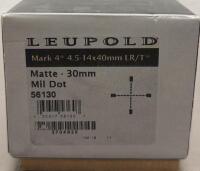 Leupold Mark 4 4.5-14x40mm LR/T Mil Dot Rifle Scope Matte 30mm Tube w/Box SN: 370492X - 6