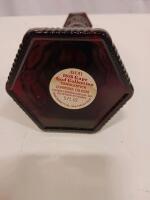Avon 1876 Cape Cod Collection Ruby Red Glass Candlestick Holders (Pair) - 5