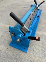 24" Box And Pan Sheet Metal Bending Brake, 20 Gauge Capacity, Bench Mount, Blue Steel (R-6) - 3