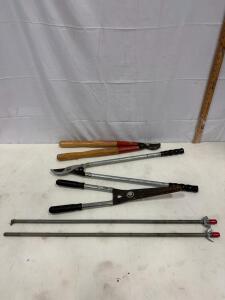 Ames Bypass Lopper, Metal-Handled Lopper, Sears Craftsman Hedge Shears &ndash; Garden Tools (R-7)