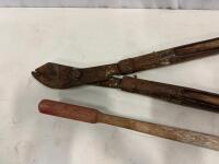3 Garden Loppers/Pruning Shears &ndash; Forged Steel Blades, Wood Handles, 28 In. Max Length (R-7) - 2
