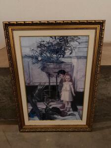 Windsor Art & Mirror Co. "Broken Flower" Framed Print By Vernas (1878), 32" x 24" (F-3)