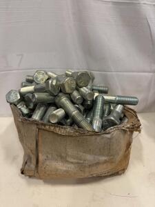 INFAS Hex Head Bolts SAE Grade 5 Zinc-Plated Steel, Approx. 50, India Manufacture
