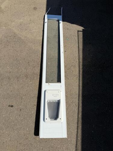 PetSafe Electronic SmartDoor Sliding Glass Patio Panel, Large Flap, RFID, White Aluminum Frame