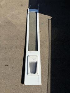 PetSafe Electronic SmartDoor Sliding Glass Patio Panel, Large Flap, RFID, White Aluminum Frame