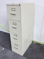 GV Iron Industries 3000 Series 4-Drawer Vertical Filing Cabinet, Locking, Steel, Beige - 2