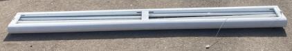 (10) 96" x 12" Recessed Louvered Fluorescent Light Fixture, 2x T8 Tubes, 56W, 120-277V