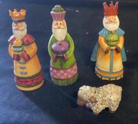 10-Piece Hand-Painted Resin Nativity Scene Set &ndash; Includes Mary, Joseph, Wise Men, Stable Arch ( R7 ) - 3