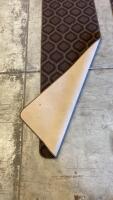 Set Of 3 Brown Geometric Pattern 22&rdquo;x72&rdquo;" Indoor Runner Rugs, Rectangular With Rounded Corners ( R9) - 3