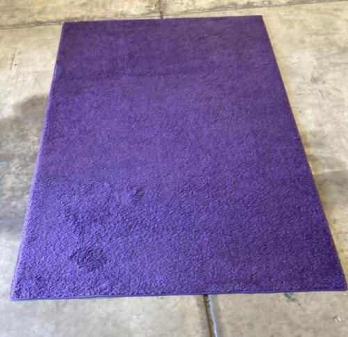 Rectangular Purple Area Rug, Approx. 6x4 Ft, Medium Pile, Synthetic, Bound Edges ( R9 )