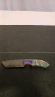 Custom Fixed Blade Knife With Multi-Material Handle And Leather Sheath - 2