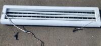 (10) 4 Lamp Troffer Fluorescent Light Fixture, 48" x 12", Parabolic Louver, Surface/Suspended Mount - 2