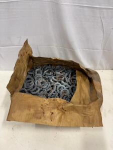 Heavy-Duty Steel Split Lock Washers, Approx. 1/2" Size, 200+ Pieces, Grey Coated