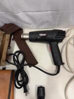 Assorted Hand Tools & Electrical Accessories: Ironton Heat Gun, Philips Power Strip, Tool Pouches (sp-13) - 4