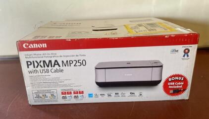 Canon PIXMA MP250 All-In-One Inkjet Printer, 4800x1200 Dpi, 7.0 Ipm, USB, Boxed ( R11 )