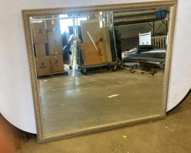 Large Gold Rope-Twist Frame Wall Mirror, 45&rdquo;x51&rdquo;Inches ( SP8 )