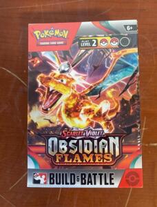 Pok&eacute;mon TCG Scarlet & Violet: Obsidian Flames Build & Battle Box &ndash; Factory Sealed, Includes 40-Card Deck And 4 Booster Packs
