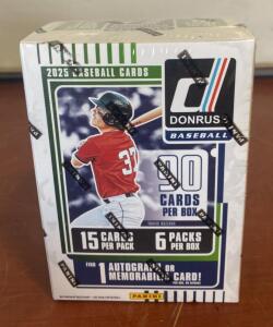 2025 Panini Donruss Baseball Blaster Box &ndash; 90 Cards, 1 Auto/Mem Card, Ultra-Rare Whammy! Insert
