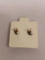 February Birthstone Amethyst Stud Earrings, 4MM Round, Gold-Plated Sterling Silver - 3