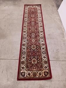 Allen + Roth Mahal Runner Rug, 7'6" x 1'10", Koralin Red, 100% Polypropylene