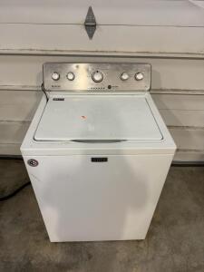 Maytag Top-Loading Washer 3.8 Cu Ft Stainless Drum PowerWash Deep Water Wash High Efficiency