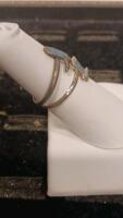 Pair Of Sterling Silver Cowboy Boot Motif Rings With Turquoise Inlay - 3