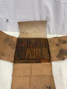 Box Of Heavily Rusted Carbon Steel Machine Bolts In Original Packaging