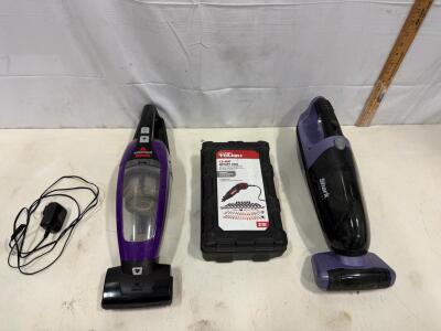 Bissell & Shark Cordless Handheld Vacuums With Hyper Tough 1.5A Rotary Tool Kit & Accessories Sp-6