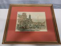 Set Of 4 Aldo Raimondi Framed Rome Landmark Prints, Colosseum, Castel Sant'Angelo, 16x20 In - 4