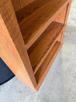 Solid Oak-Finish 5-Shelf Wooden Bookcase, 72"H x 36"W x 12"D, Classic Traditional Style - 4