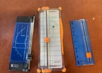 Scrapbooking Items: Fiskars & Photo Logic Trimmers, 40+ Paints, Organizer Rack ( SP3 ) - 3