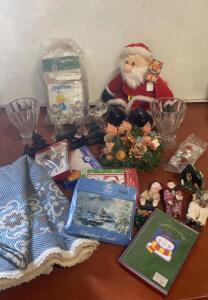 Large Christmas Decor & Cards&ndash; Plush Santa, Glass Angels, Papercraft Cards & More ( SP11 )