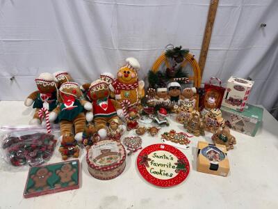 Gingerbread Man & Christmas Holiday Decor Collection &ndash; , Plush & Ceramic