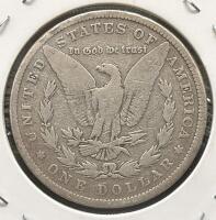1880 Morgan Silver Dollar, Philadelphia Mint, 90% Silver, Circulated In 2x2 Holder - 4