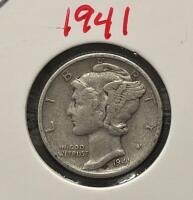 1941-D And 1944-D Mercury Dimes &ndash; 90% Silver, Denver Mint - 2