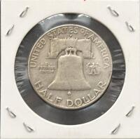1957 Franklin Half Dollar Coins &ndash; Denver & Philadelphia Mints, 90% Silver - 2