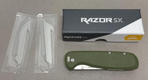 Outdoor Edge Razor SX3 MOSS Folding Knife, 3.0" Blade, Replaceable Blades, Model SX330A
