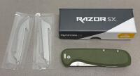 Outdoor Edge Razor SX3 MOSS Folding Knife, 3.0" Blade, Replaceable Blades, Model SX330A