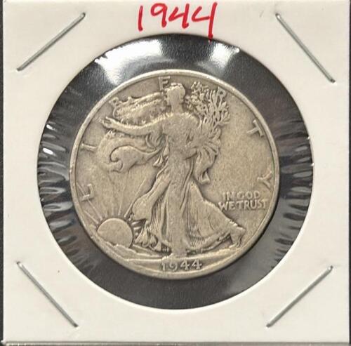 1944-D Walking Liberty Half Dollar, 90% Silver, Circulated Condition