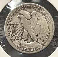 1944-D Walking Liberty Half Dollar, 90% Silver, Circulated Condition - 4