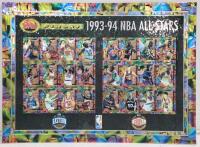 Topps Finest 1993-94 NBA All-Stars Complete 24-Card Chrome Set &ndash; Custom Framed Display