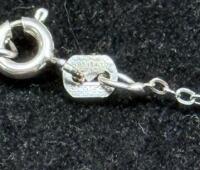 Kanchanaburi Blue Sapphire Pendant Necklace, 2.25Ct, 925 Sterling Silver, 18" Chain - 7