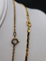 14K Yellow Gold Chain Necklace and Gold Toned Butterfly Pendant Necklace with Chain, 18" Length - 4