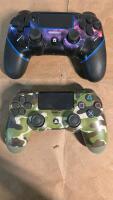 6 PS4 Controllers &ndash; DualShock 4 OEM & Third-Party, Wireless, Various Colors/Prints - 2