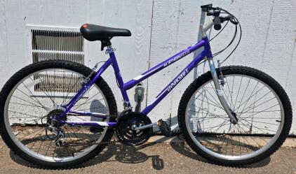 Dynacraft Northern Ridge Mountain Bike 26" Wheels, 18-Speed, Steel Frame, Purple/Silver