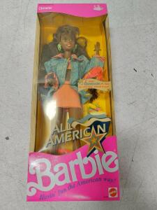 All American Barbie Christie Doll, Mattel 1990, Reebok Hi-Tops, Original Box (Worth $125)