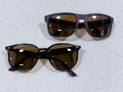 Ray-Ban RB4259 Polarized Sunglasses, Tortoiseshell Frame & Brown Lenses +Holbrook Rectangular Sunglasses